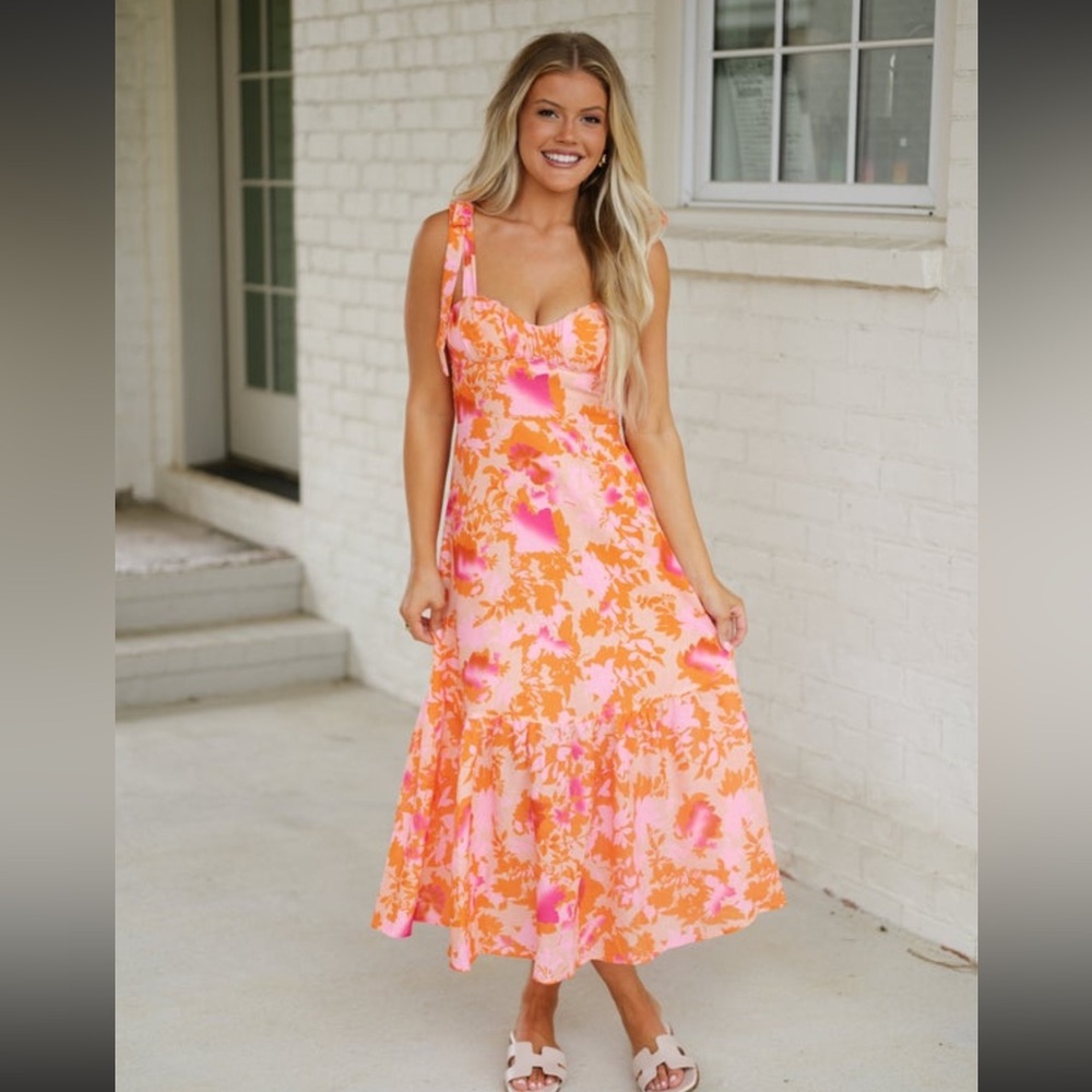 Vibrant Floral Dress